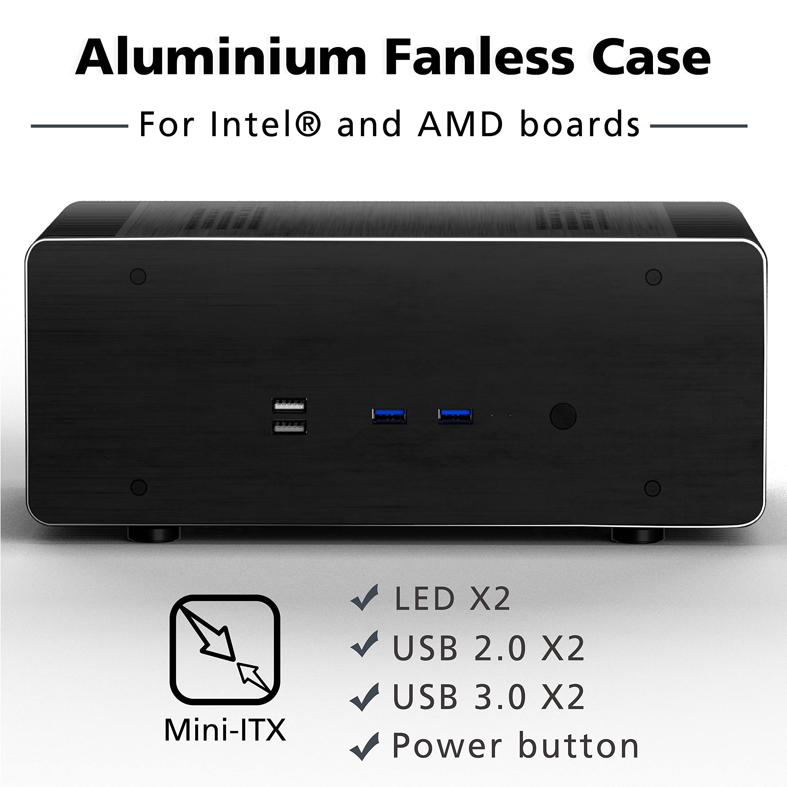 Amazon | Akasa Maxwell Pro Plus、アルミニウムファンレスMini-ITX